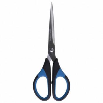 Ножницы BRAUBERG "Office-Expert" 170 мм, сине-черные, резиновые вставки, 3-х сторонняя заточка, 231561 - Премиум Сервис