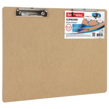 Доска-планшет БОЛЬШОГО ФОРМАТА (440х320 мм), А3, BRAUBERG "Eco" с двумя прижимами, МДФ, 3 мм, 232227 - Премиум Сервис