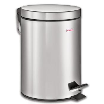 Ведро-контейнер для мусора (урна) с педалью LAIMA "Classic", 20 л, зеркальное, нержавеющая сталь, со съемным внутренним ведром, 232262 - Премиум Сервис