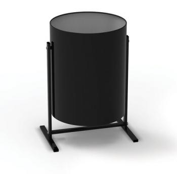 Урна металлическая уличная, 485х300х350 мм, 25 л, цвет черный, УРТ-25 - Премиум Сервис