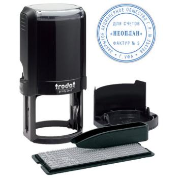 Печать самонаборная 1 круг, оттиск D=42 синий, TRODAT 4642 R1, крышка, КАССА В КОМПЛЕКТЕ, европодвес, 66621 - Премиум Сервис
