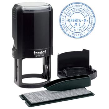 Печать самонаборная 1,5 круга, оттиск D=42 синий, TRODAT 4642 R1,5, крышка, КАССА В КОМПЛЕКТЕ, европодвес, 66622 - Премиум Сервис