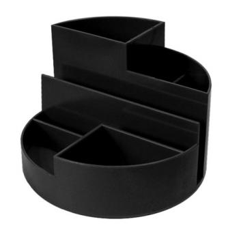 Подставка-органайзер "Профи", 130х130х90 мм, 6 отделений, черная, ОР01 - Премиум Сервис