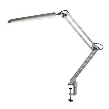 Настольная лампа светильник Гермес на струбцине, СВЕТОДИОДНАЯ, 8 Вт, серебро - Премиум Сервис