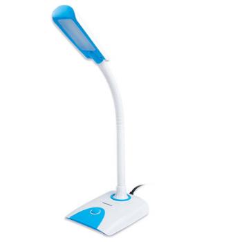 Настольная лампа-светильник SONNEN OU-146, на подставке, светодиодная, 4 Вт, белый/синий, 236671 - Премиум Сервис