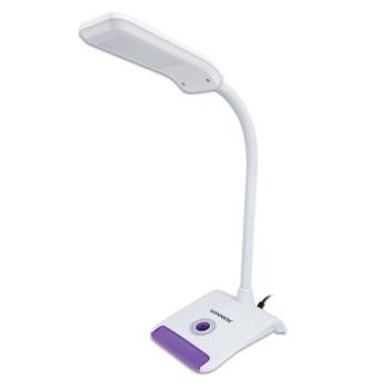 Настольная лампа-светильник SONNEN OU-147, подставка, светодиодная, 5 Вт, белый/фиолетовый, 236672 - Премиум Сервис
