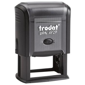 Оснастка для штампа, оттиск 50х30 мм, синий, TRODAT 4929 P3, корпус черный, подушка, 53063 - Премиум Сервис