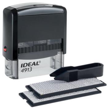 Штамп самонаборный 5-строчный, оттиск 58х22 мм, без рамки, TRODAT IDEAL 4913 P2, КАССЫ В КОМПЛЕКТЕ, 125428 - Премиум Сервис