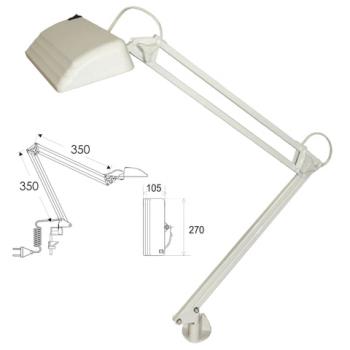 Настольная лампа светильник Дельта П-С32 на струбцине, СВЕТОДИОДНАЯ, 12 Вт, белый - Премиум Сервис
