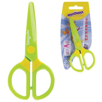 Ножницы ЮНЛАНДИЯ "МУЛЬТЯШКИ", 125 мм, с безопасными пластиковыми лезвиями, ассорти, 236983 - Премиум Сервис