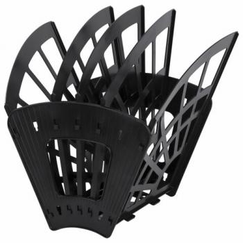 Лоток для бумаг веерный STAFF 5-ти секционный, 4 отделения, сетчатый, черный, 237021 - Премиум Сервис