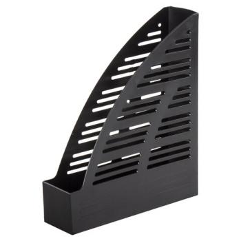 Лоток вертикальный для бумаг BRAUBERG "Standard", 245х70х295 мм, черный, 237220 - Премиум Сервис