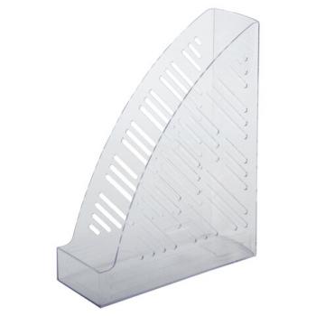 Лоток вертикальный для бумаг BRAUBERG "Standard+", 250х90х300 мм, прозрачный, 237227 - Премиум Сервис