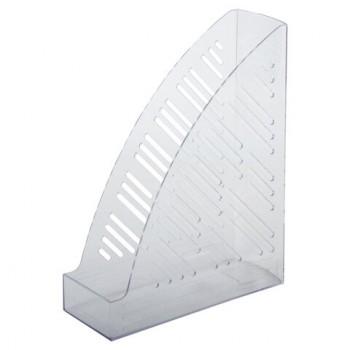 Лоток вертикальный для бумаг BRAUBERG "Standard+", 250х90х300 мм, прозрачный, 237227 - Премиум Сервис