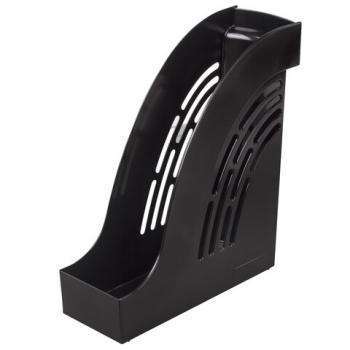 Лоток вертикальный для бумаг BRAUBERG "Office", 255х95х290 мм, черный, 237228 - Премиум Сервис