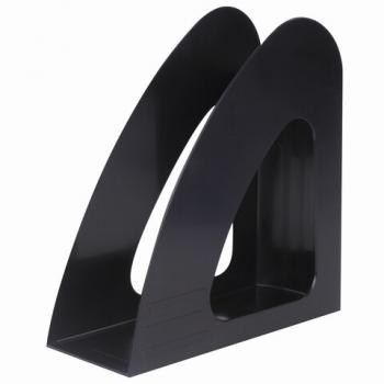 Лоток вертикальный для бумаг BRAUBERG "Delta", 240х90х240 мм, черный, 237239 - Премиум Сервис
