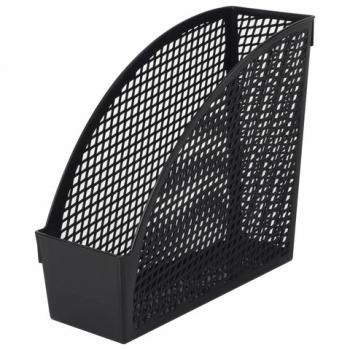 Лоток вертикальный для бумаг STAFF "Profit", 270х100х250 мм, сетчатый, полипропилен, черный, 237253 - Премиум Сервис