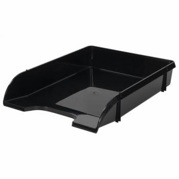 Лоток горизонтальный для бумаг BRAUBERG "Classic", 330х255х62 мм, черный, 237285 - Премиум Сервис