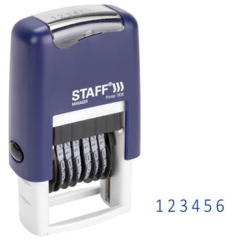 Нумератор 6-разрядный STAFF, оттиск 22х4 мм, "Printer 7836", 237434 - Премиум Сервис