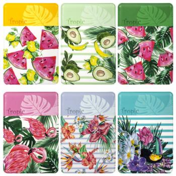 Обложка-карман для проездных документов, карт, пропусков "Tropic", 100х65 мм, ПВХ, фотопечать ассорти, STAFF, 237595 - Премиум Сервис