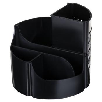 Подставка-органайзер STAFF Basic, 120х120х110 мм, 5 отделений, черная, 237949, 77 - Премиум Сервис