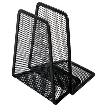 Держатель (ограничитель) подставка для книг BRAUBERG "Germanium Mesh", 2 штуки, металл, 237977 - Премиум Сервис