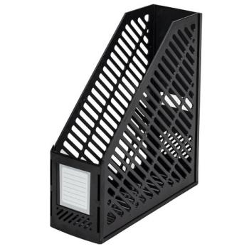 Лоток вертикальный для бумаг BRAUBERG "Office-Expert", 90 мм, сетчатый, сборный, черный, 238019 - Премиум Сервис