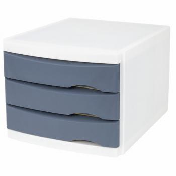 Бокс с 3 выдвижными лотками, корпус светлый, лотки серые, 235х300х355 мм, BRAUBERG "Office-Expert", 238040 - Премиум Сервис