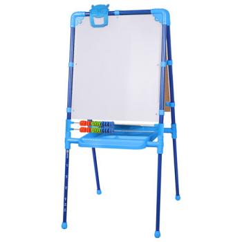 Мольберт растущий для мела/магнитно-маркерный, 53х46 см, BRAUBERG "NIKA KIDS", синий, 238049 - Премиум Сервис