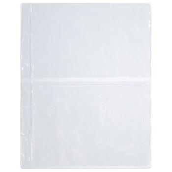 Листы-вкладыши для альбома "OPTIMA" на 2 боны (купюры), КОМПЛЕКТ 10 шт., 200х250 мм, ПВХ, STAFF, 238081 - Премиум Сервис