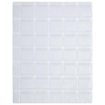 Листы-вкладыши для альбома "OPTIMA" на 35 монет d до 32 мм, КОМПЛЕКТ 10 шт., 200х250 мм, ПВХ, STAFF, 238085 - Премиум Сервис