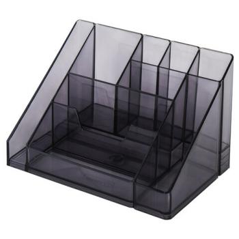 Подставка-органайзер BRAUBERG GRAND OFFICE, 9 отделений, 115х160х105 мм, тонированная серая, 238099, ОР11 - Премиум Сервис