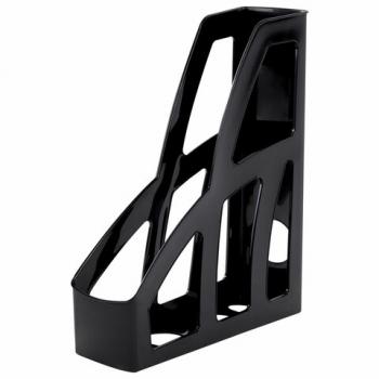 Лоток вертикальный для бумаг BRAUBERG FILE, 250х75х300 мм, черный, 238111, ОФ100 - Премиум Сервис