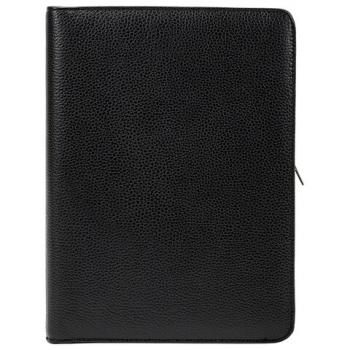Папка из натуральной кожи на молнии, 340х250х30 мм, черная, 8-011 - Премиум Сервис