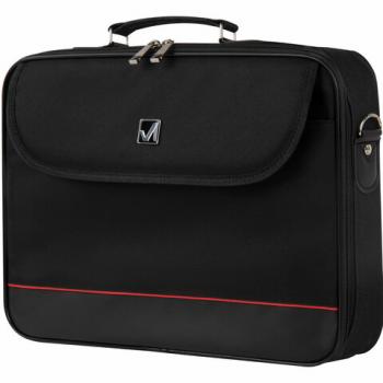 Сумка-портфель BRAUBERG с отделением для ноутбука 15,6", "Profi", откидная крышка, черная, 40х30х7 см, 240441 - Премиум Сервис