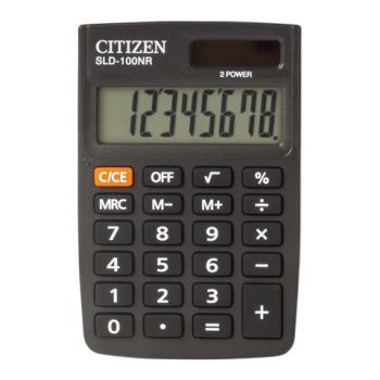 Калькулятор карманный CITIZEN SLD-100NR (90х60 мм), 8 разрядов, двойное питание - Премиум Сервис