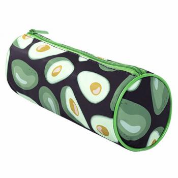 Пенал-тубус BRAUBERG, с эффектом SOFT TOUCH, полиэстер, "Black Avocado", 22х8 см, 270061 - Премиум Сервис