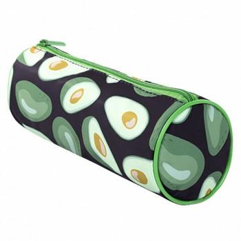 Пенал-тубус BRAUBERG, с эффектом SOFT TOUCH, полиэстер, "Black Avocado", 22х8 см, 270061 - Премиум Сервис