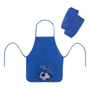 Фартук с нарукавниками ПИФАГОР, 44x55 см, 1 карман, дизайн на кармане, "Football", 270194 - Премиум Сервис