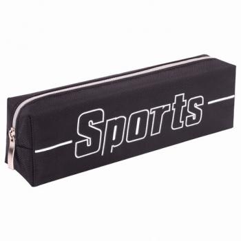 Пенал BRAUBERG, 1 отделение, полиэстер, "Sport", черный, 19х4х6 см, 270267 - Премиум Сервис