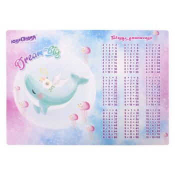 Настольное покрытие ЮНЛАНДИЯ, А3+, пластик, 46x33 см, "Whale", 270396 - Премиум Сервис