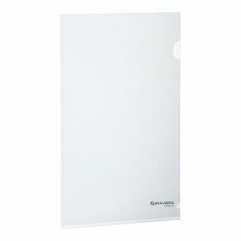 Папка-уголок плотная BRAUBERG SUPER, 0,18 мм, прозрачная, 270478 - Премиум Сервис