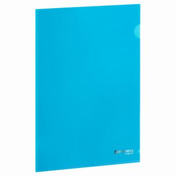 Папка-уголок плотная BRAUBERG SUPER, 0,18 мм, синяя, 270479 - Премиум Сервис