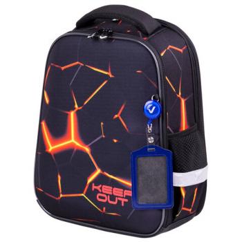 Ранец BRAUBERG FIT, 2 отделения, "Keep out", 38х27х14 см, 270617 - Премиум Сервис