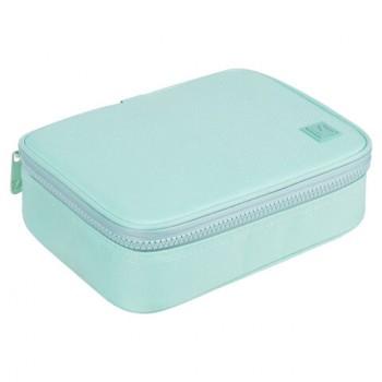 Пенал-косметичка BRAUBERG БОЛЬШОЙ, 1 отделение, 1 откидная планка, ткань, 21x15x6 см, "Mint", 270705 - Премиум Сервис