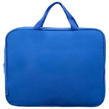 Папка на молнии с ручками STAFF EVERYDAY, А4, ширина 80 мм, полиэстер, синяя, 270740 - Премиум Сервис