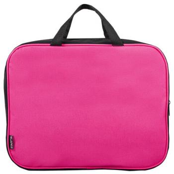 Папка на молнии с ручками STAFF EVERYDAY, А4, ширина 80 мм, полиэстер, розовая, 270743 - Премиум Сервис