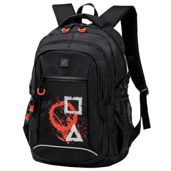 Рюкзак BRAUBERG CONTENT универсальный, 2 отделения, светоотражающий принт, "Figures", 47х33х18 см, 270765 - Премиум Сервис