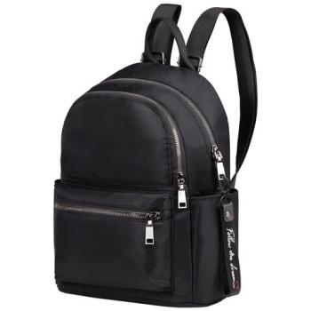 Рюкзак BRAUBERG PODIUM женский, 2 отделения, нейлон, черный, 33х24х13 см, 270816 - Премиум Сервис