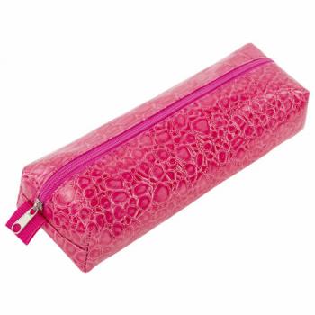 Пенал-косметичка BRAUBERG, "крокодиловая кожа", 20х6х4 см, "Ultra pink", 270850 - Премиум Сервис